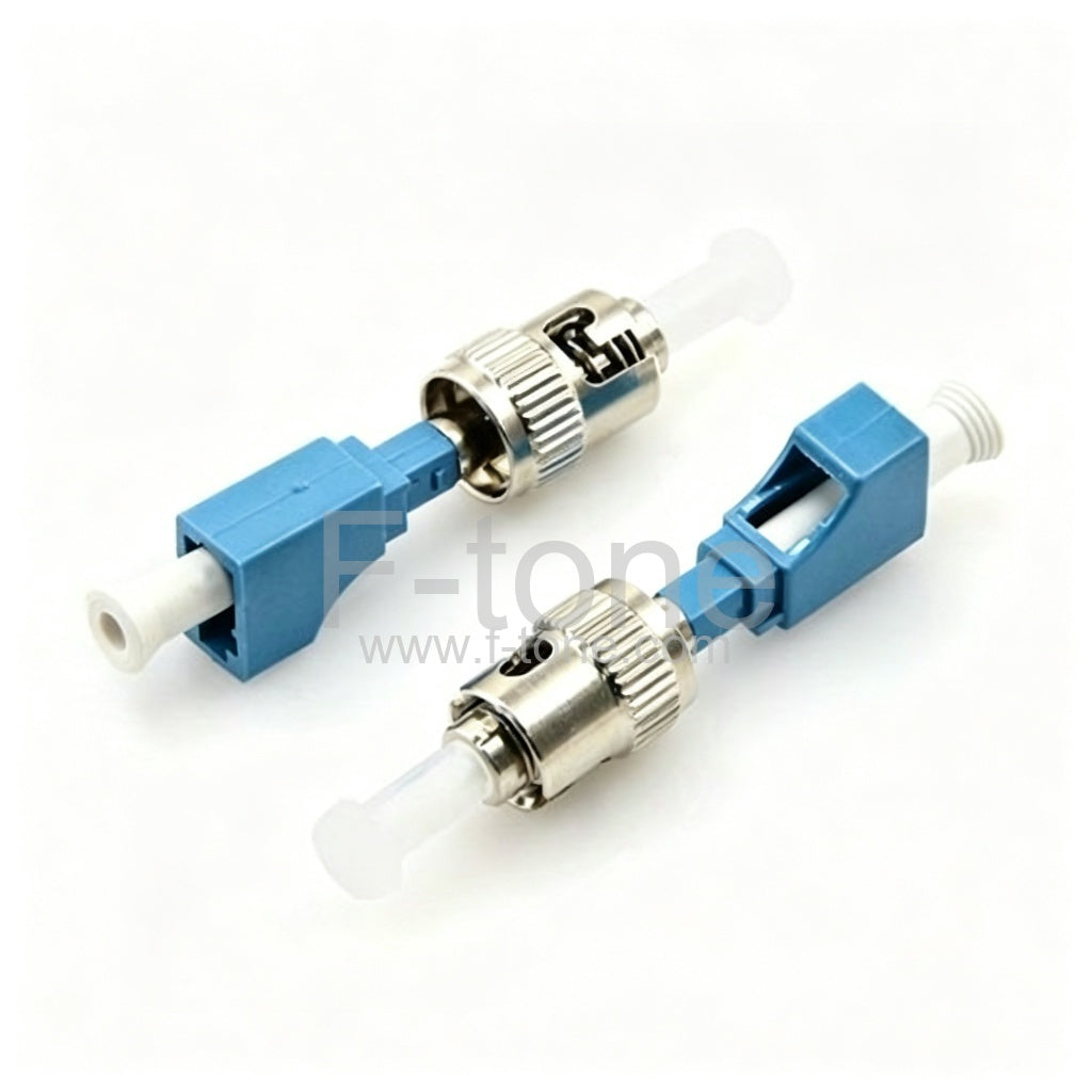 LC Female to ST Male Singlemode Simplex Fiber Adapter
