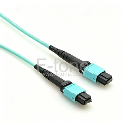 12 Fibers OM3 Multimode 12 Strands MTP to LC Harness Cable 3.0mm LSZH/Riser