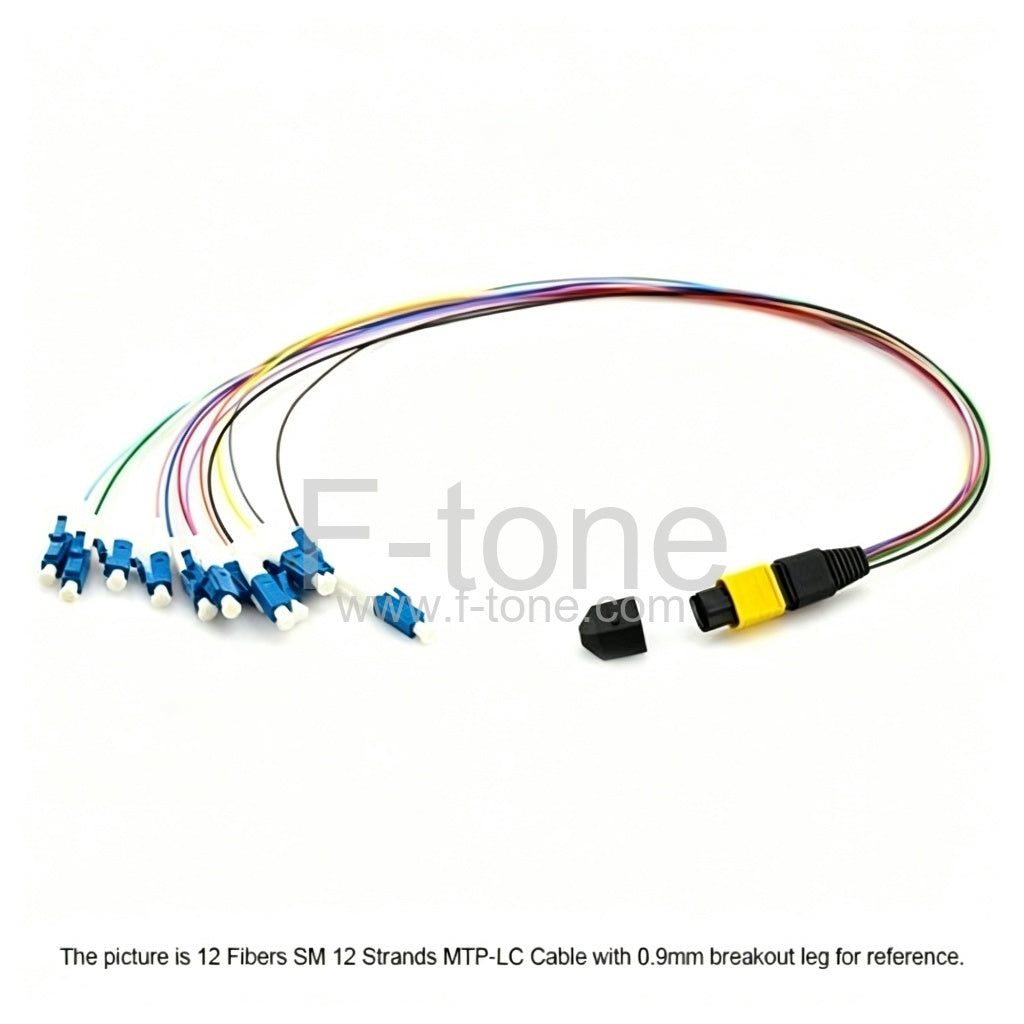12 Fibers Single-Mode 12 Strands MTP Harness Cable 3.0mm LSZH/Riser