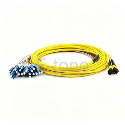 24 Fibers Single-Mode 12 Strands MTP Harness Cable 3.0mm LSZH/Riser