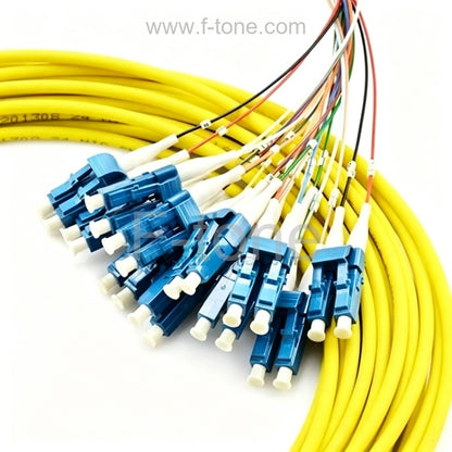 24 Fibers Single-Mode 12 Strands MTP Harness Cable 3.0mm LSZH/Riser