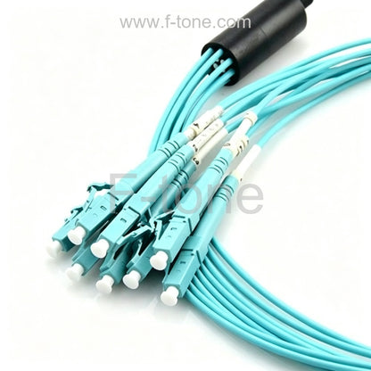 48 Fibers OM4 Multimode 12 Strands MTP Harness Cable 3.0mm LSZH/Riser
