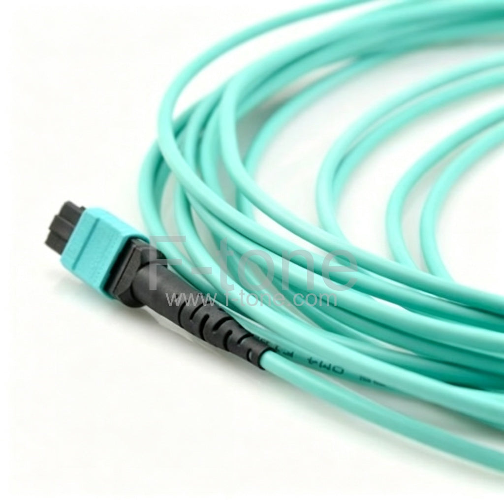 96 Fibers OM4 Multimode 12 Strands MTP Breakout Cable 3.0mm LSZH/Riser