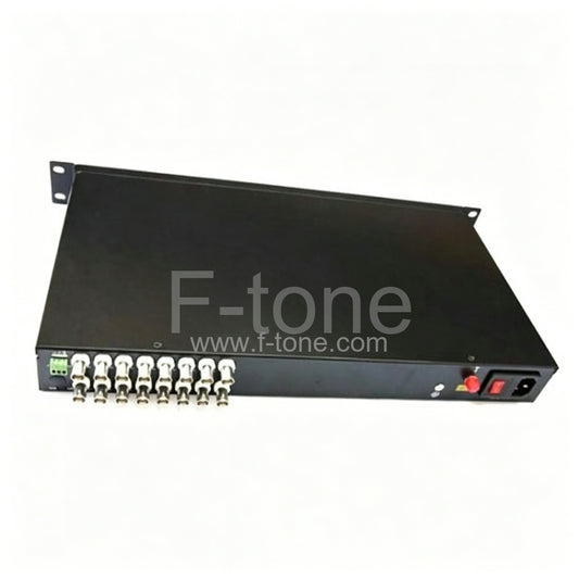 16 Channel HD-CVI over Optical Fiber Transmitter and Receiver Set