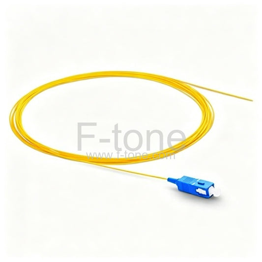 1M Simplex SC/UPC 9/125 Singlemode Fiber Optic Pigtail  0.9mm PVC Jacket