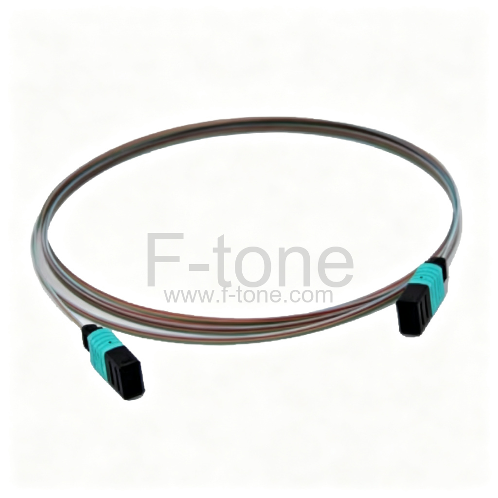 12 Fibers SingleMode 12 Strands Ribbon Flat MPO Pigtail with Ribbon Fiber Cable