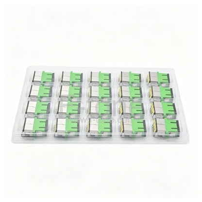 SC/APC to SC/APC Singlemode Duplex With Open Shutter Plastic Fiber Adapter