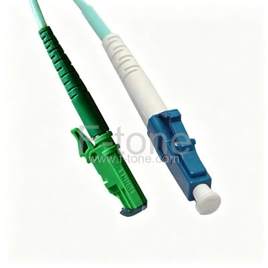 LC/APC to E2000/APC Simplex 9/125 Single mode Fiber Patch Cable