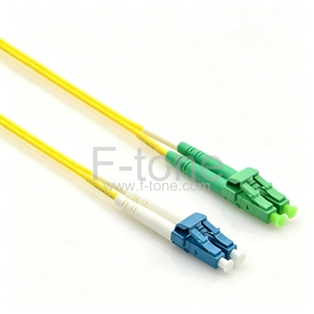 LC/APC to LC/UPC Singlemode 9/125 Duplex Fiber Patch Cable