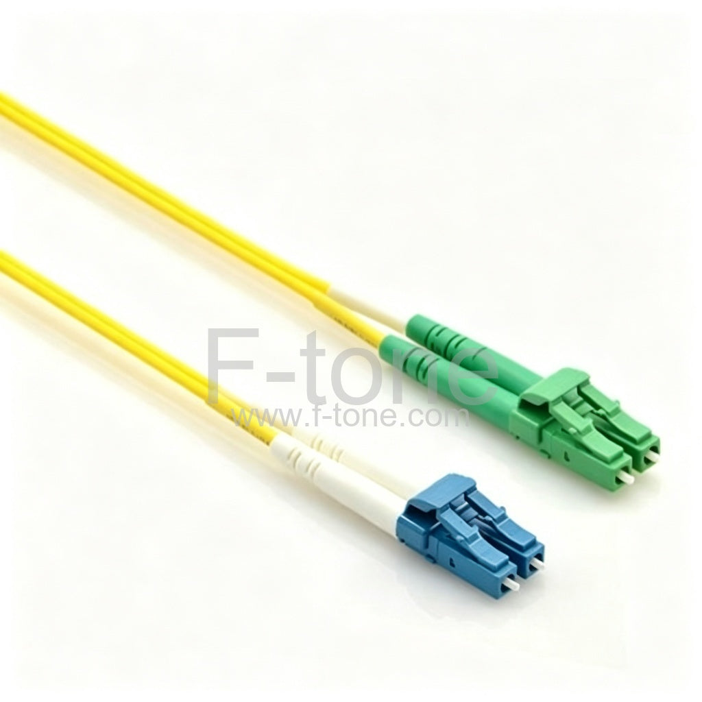 LC/APC to LC/UPC Singlemode 9/125 Duplex Fiber Patch Cable