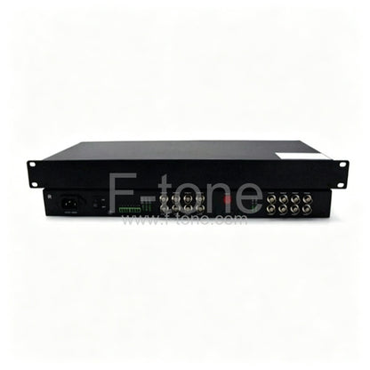 16 Channel Video & 1 Channel Bi-Directional Data & Ethernet to Fiber SM 20km Optical Video Multiplexer