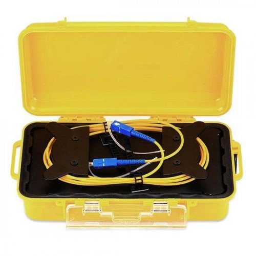 Fiber Optic OTDR Launch Cable Box, Singlemode 1km SC/UPC