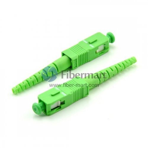 SC APC Single-mode 9/125 Simplex 0.9mm Boot Fiber Optic Connector