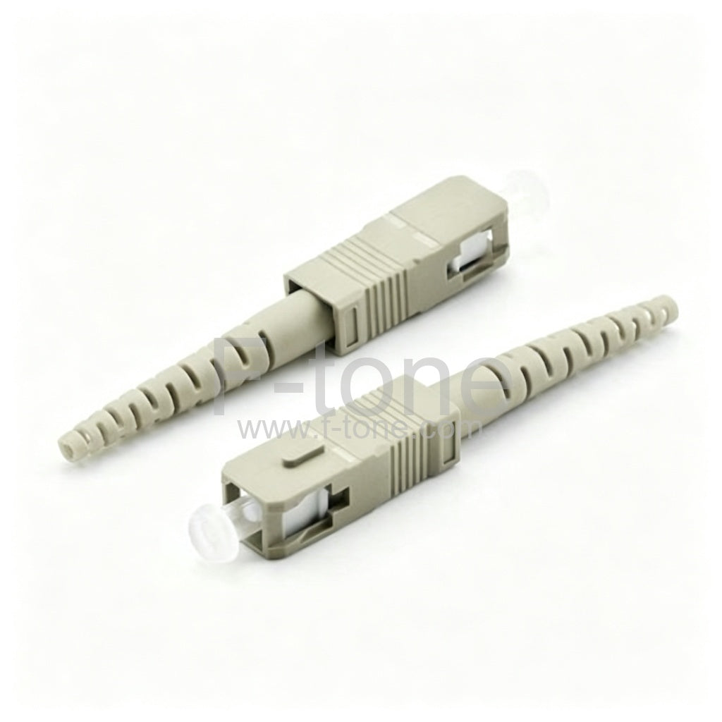 SC UPC Multimode Simplex 3.0mm Boot Fiber Optic Connector