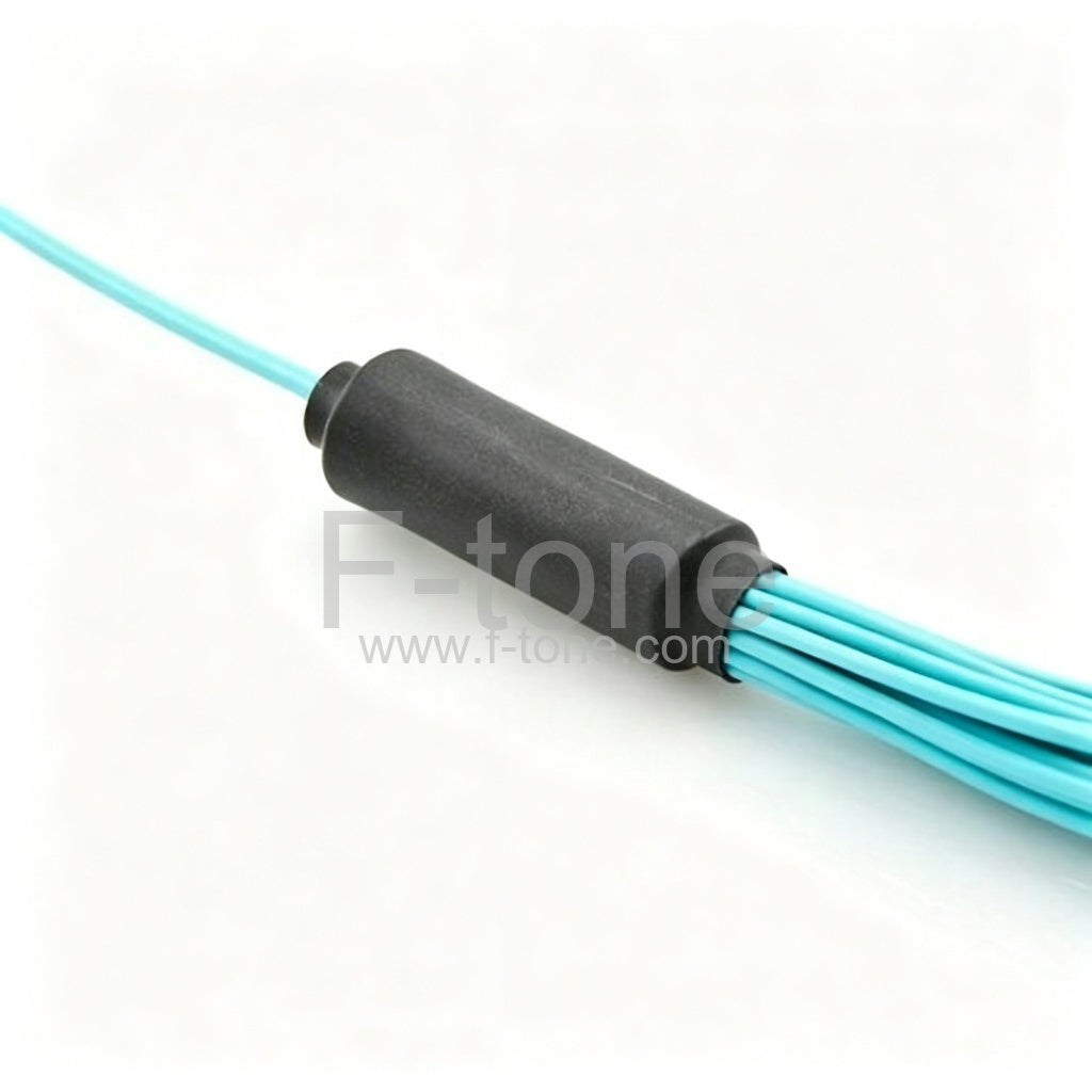 24 Fibers OM4 Multimode 24 Strands MPO Harness Cable 3.0mm LSZH/Riser