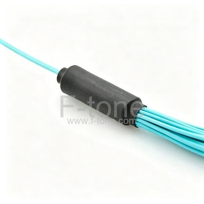 24 Fibers OM4 Multimode 24 Strands MPO Harness Cable 3.0mm LSZH/Riser