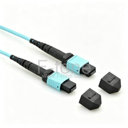 24 Fibers OM4 Multimode 24 Strands MPO Harness Cable 3.0mm LSZH/Riser