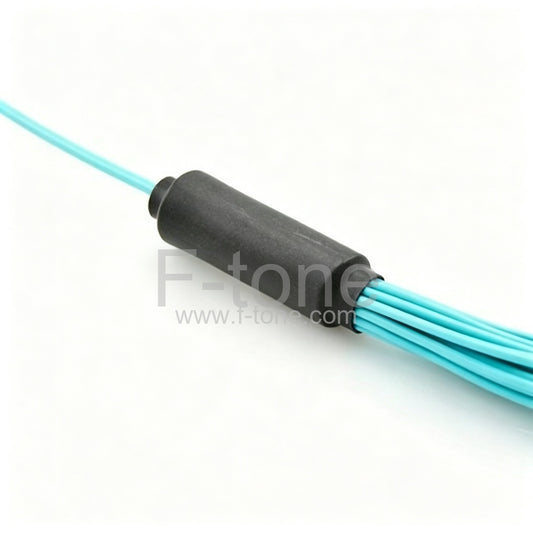 24 Fibers OM4 Multimode 12 Strands MPO Harness Cable 3.0mm LSZH/Riser
