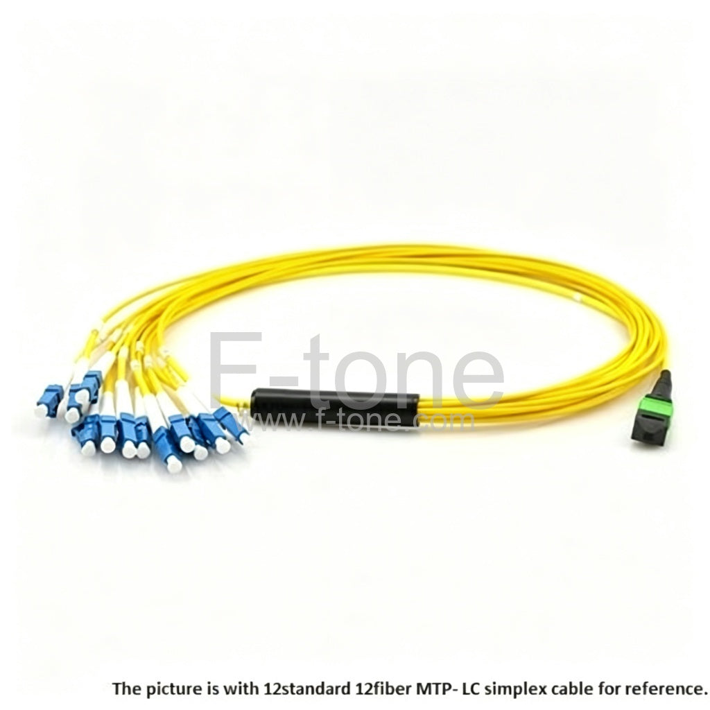 24 Fibers Single-Mode 12 Strands MPO Harness Cable 3.0mm LSZH/Riser