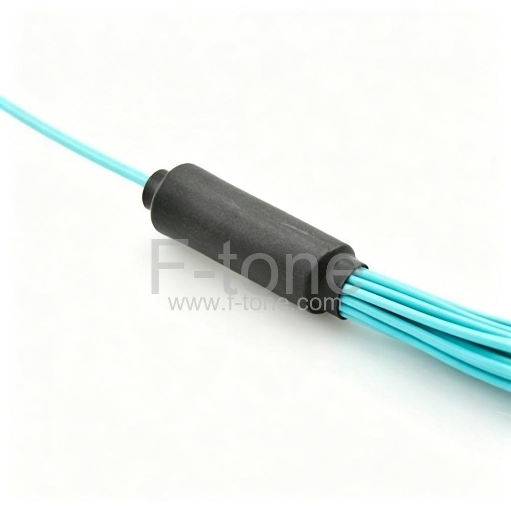 72 Fibers OM4 Multimode 12 Strands MPO Harness Cable 3.0mm LSZH/Riser