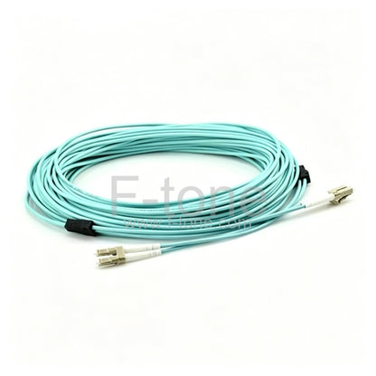 LC-MU Duplex OM4 Multimode Armored Fiber Patch Cable