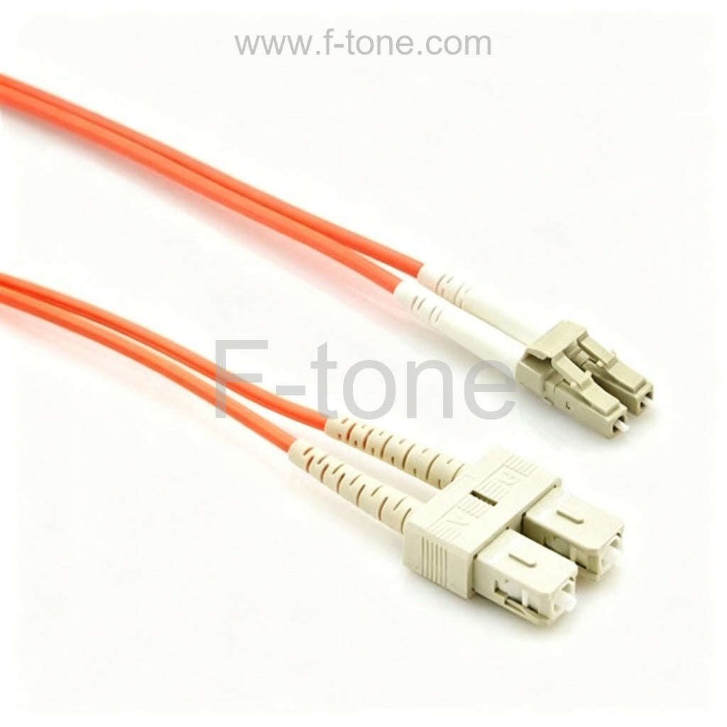LC-SC Duplex OM1 Multimode Fiber Patch Cable