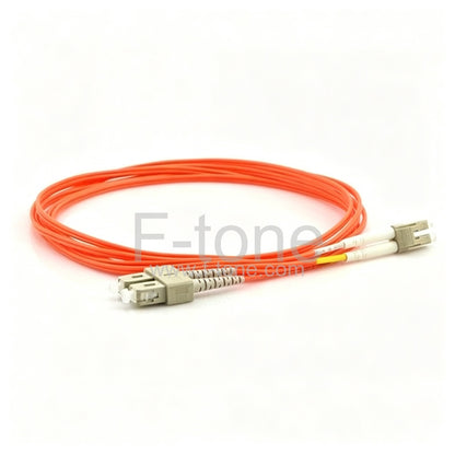 LC-SC Duplex OM1 Multimode Fiber Patch Cable