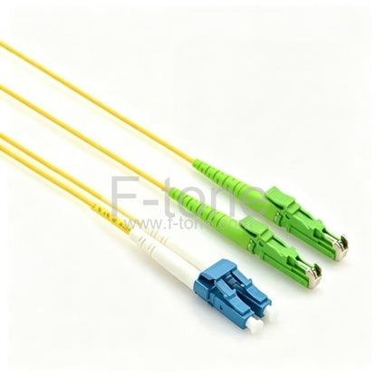 LC/APC to E2000/UPC Simplex Singlemode 9/125 Armored Patch Cable