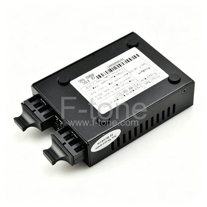 550m/40km 850nm/1310nm SFP Gig E SingleMode to Multimode Fiber Media Converter