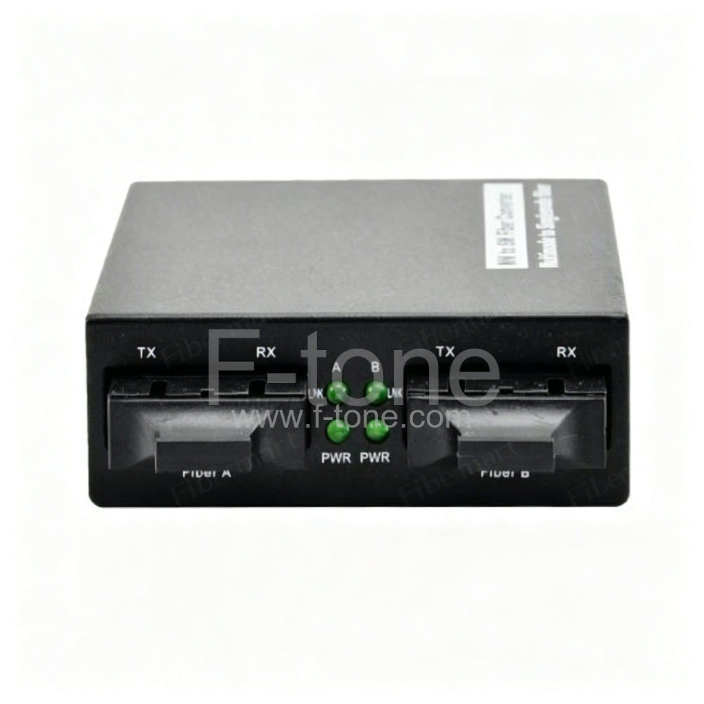 550m/60km 850nm/1310nm SFP Gig E SingleMode to Multimode Fiber Media Converter