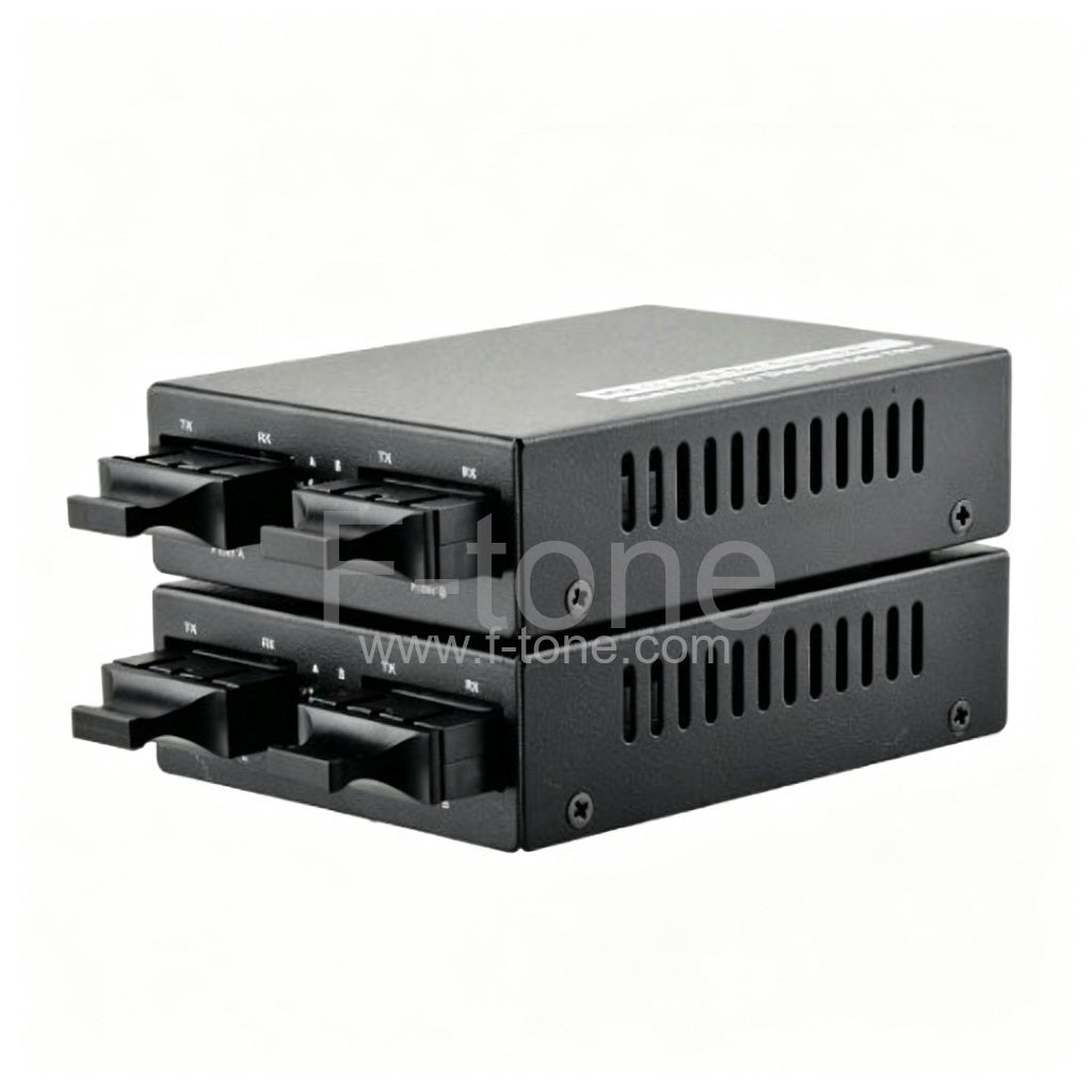 550m/60km 850nm/1310nm SFP Gig E SingleMode to Multimode Fiber Media Converter