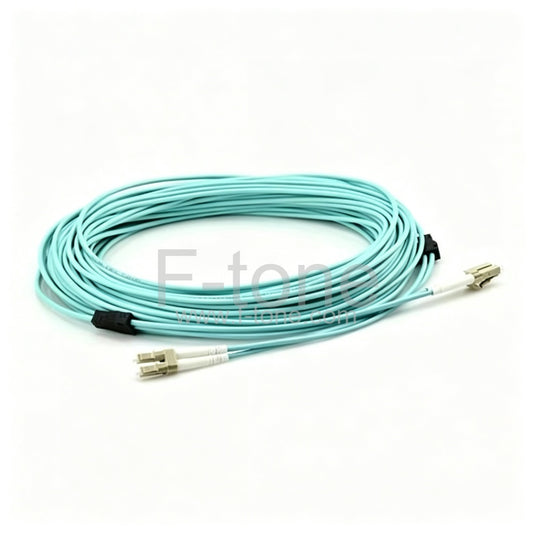 SC/UPC to E2000/UPC Duplex OM3 Multimode Armored Patch Cable