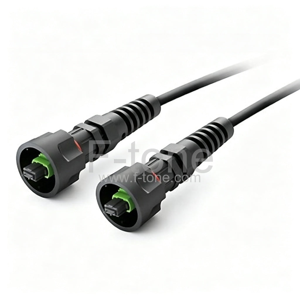 12 Fibers IP67 MPO to Standard LC/SC/ST/FC Singlemode Waterproof Fiber Patch Cable