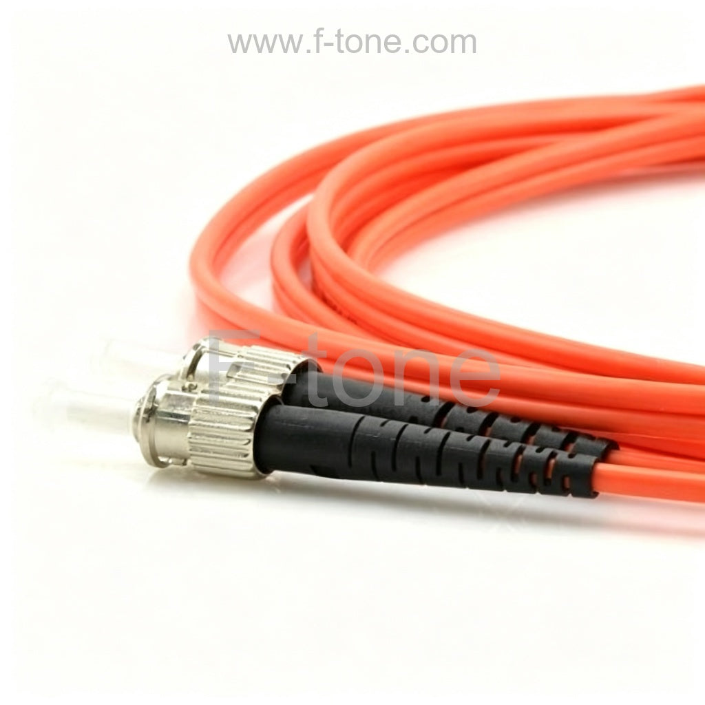 ST-ST Duplex OM4 Multimode Fiber Patch Cable