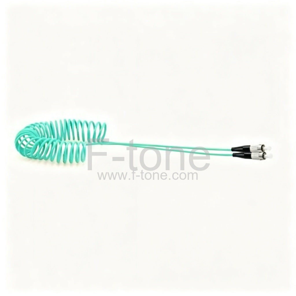 ST-ST Simplex OM4 Multimode Fiber Patch Cable