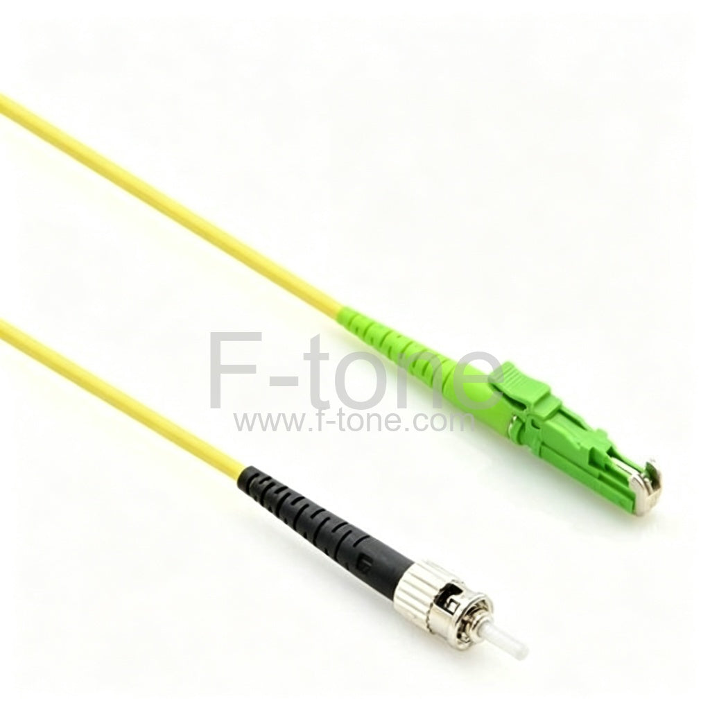 ST/UPC to E2000/APC Plenum(OFNP) Duplex 9/125 Single-mode Fiber Patch Cable