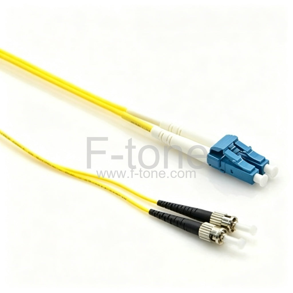 ST/UPC-LC/UPC  Plenum(OFNP) Duplex 9/125 Single-mode Fiber Patch Cable