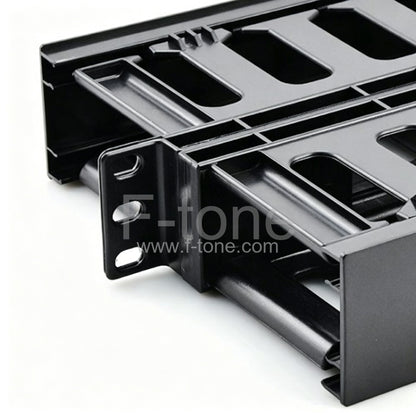 1 U Cable Management Panel with 4 Plastic Rings