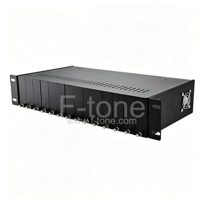 14 Slots Fiber Media Converter Rack Chassis with Dual Power