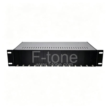 14 Slots Fiber Media Converter Rack Chassis with Dual Power