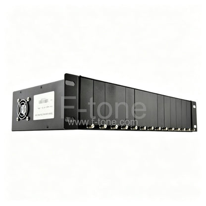 14 Slots Fiber Media Converter Rack Chassis with Dual Power