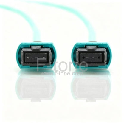 Customized 36 Fibers OM4 Multimode 12 Strands MPO Trunk Cable 3.0mm LSZH/Riser