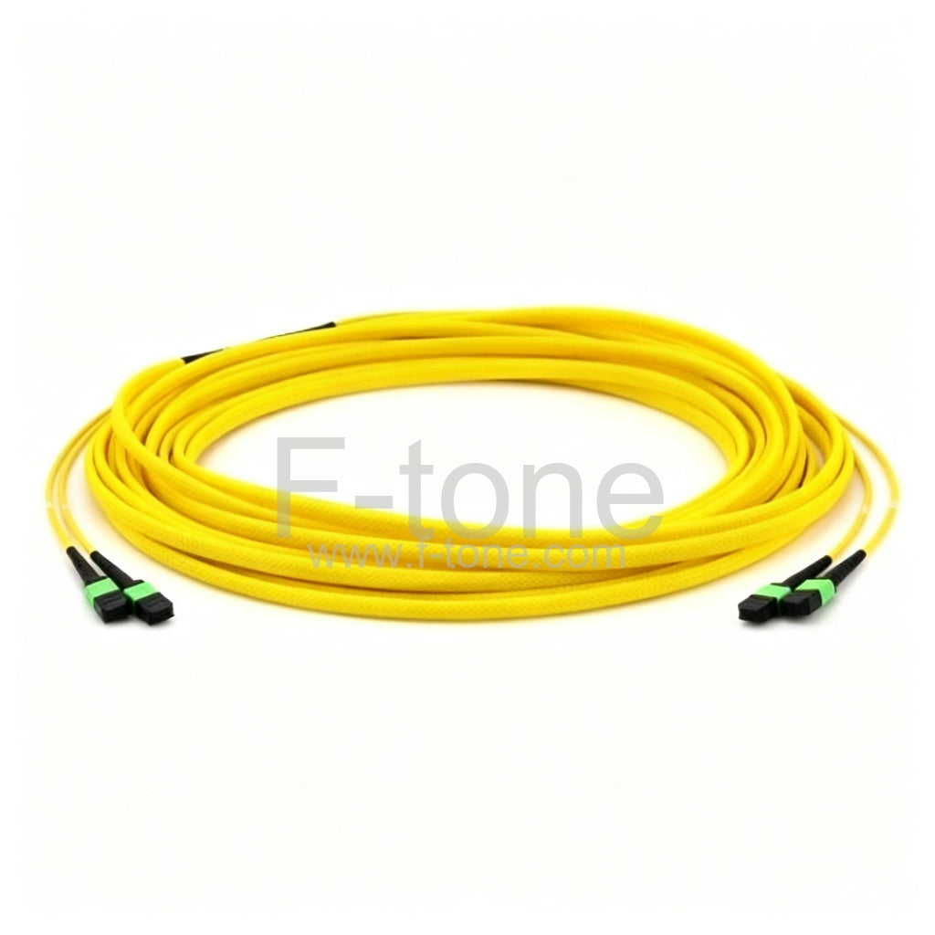 Customized 24 Fibers Single Mode 12 Strands MPO Trunk Cable 3.0mm LSZH/Riser