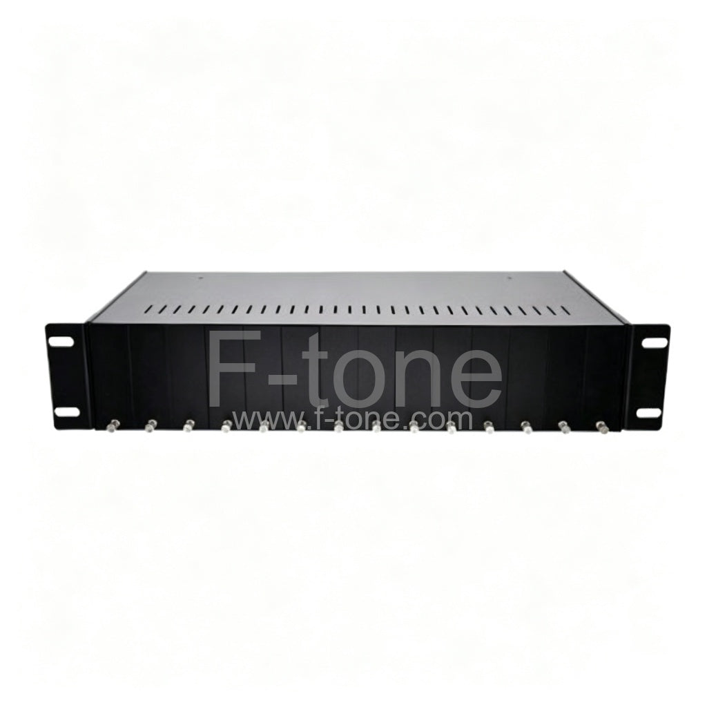 14 Slots Fiber Media Converter Rack Chassis with Single Power