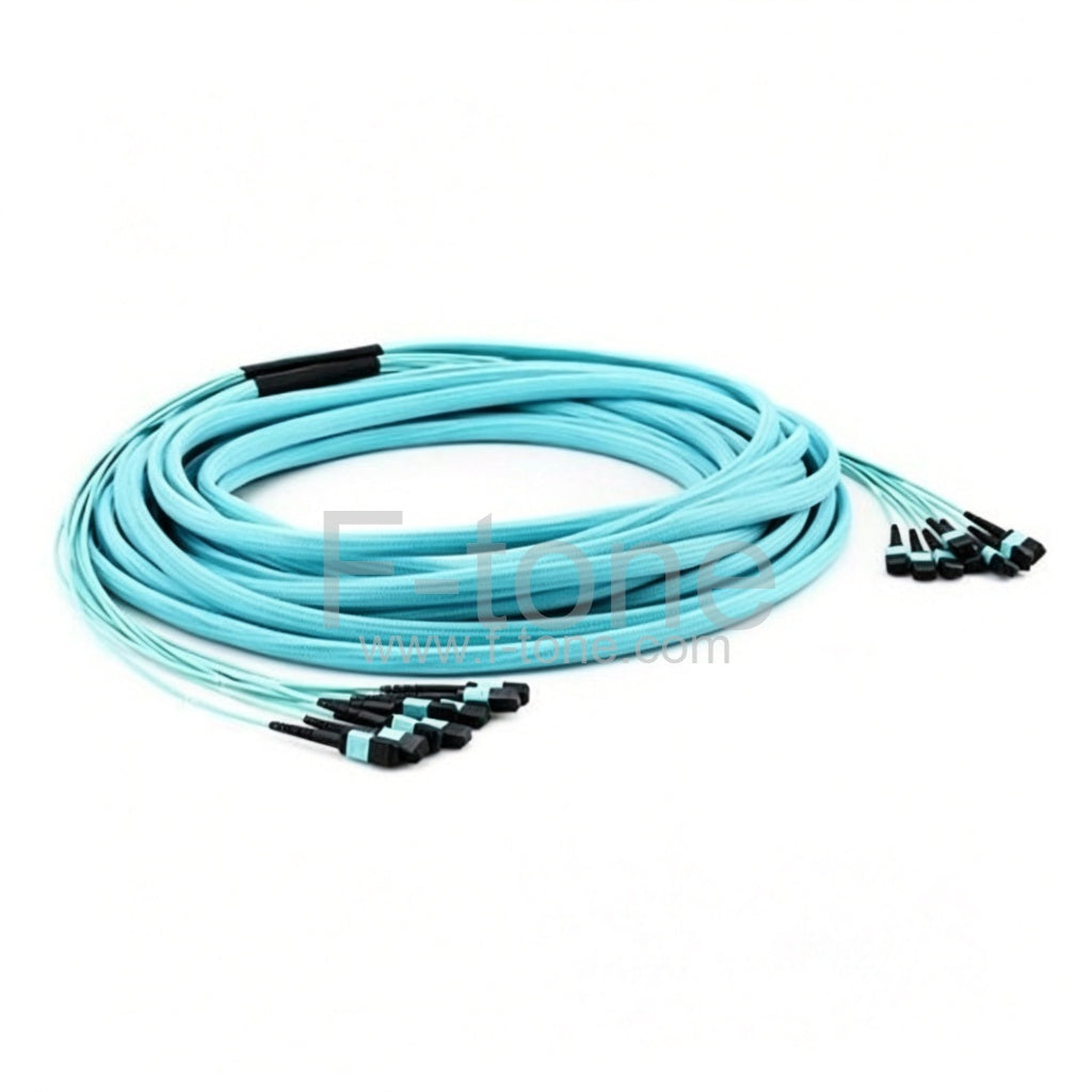 Customized 96 Fibers OM4 Multimode 12 Strands MTP Trunk Cable 3.0mm LSZH/Riser