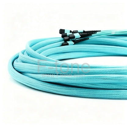Customized 96 Fibers OM4 Multimode 12 Strands MTP Trunk Cable 3.0mm LSZH/Riser