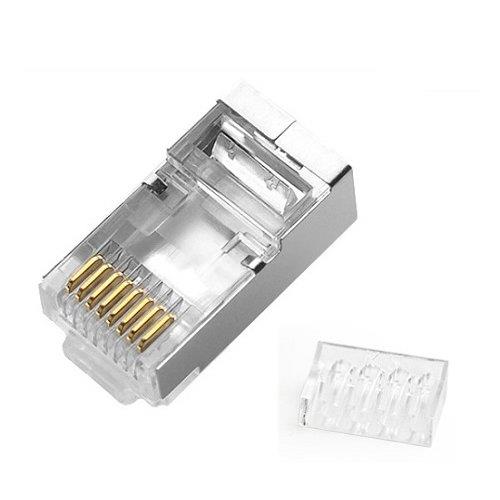 Cat6a RJ45 Shielded Modular Plug (50/Pack)
