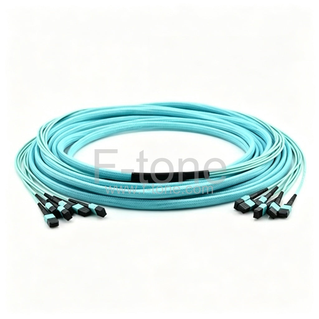 144 Fibers OM3 Multimode 12 Strands MTP Trunk Cable 3.0mm LSZH/Riser