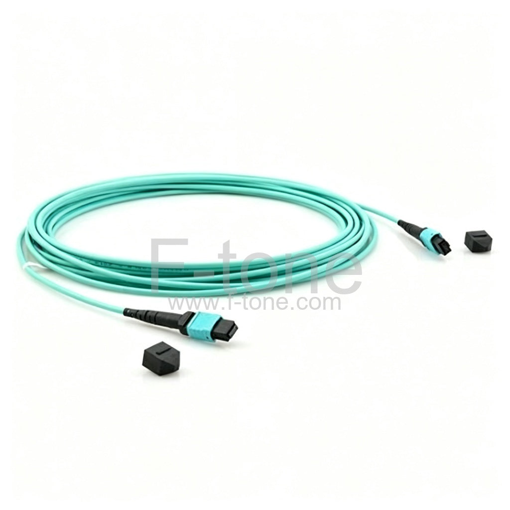 Customized 8 Fibers OM3 Multimode 12 Strands MPO-LC Harness Cable 3.0mm LSZH/Riser