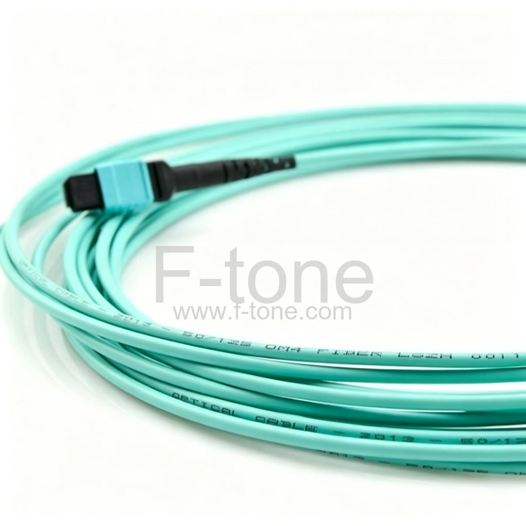Customized 8 Fibers OM3 Multimode 12 Strands MTP-LC Harness Cable 3.0mm LSZH/Riser